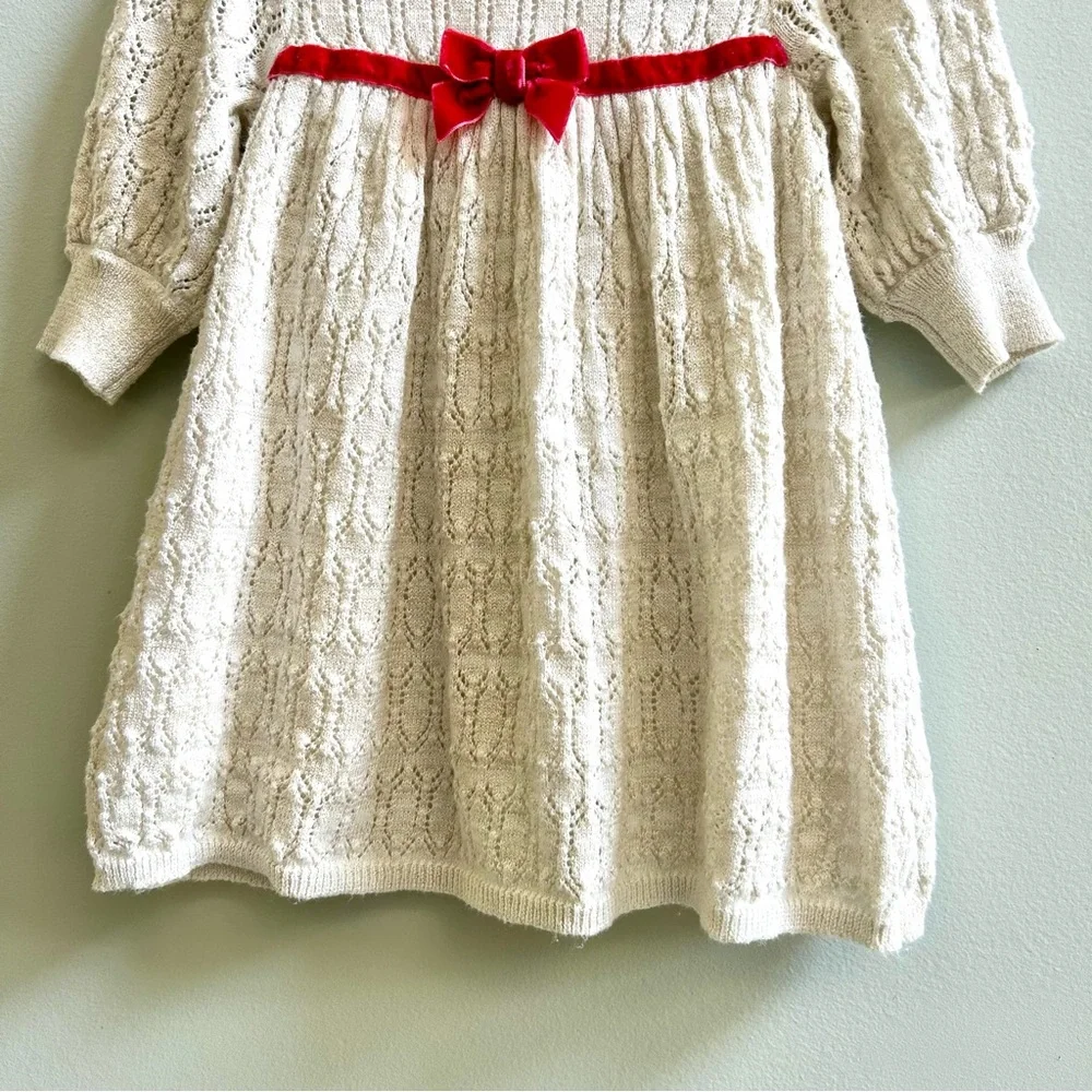 Janie And Jack Baby Shimmer Sweater Dress, Size 6-12 Months